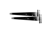 Timco Medium Tee Hinge Pair Black - 16\"