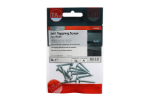 Timco Self-Tapping Pan Head Silver Screws - 8 x 1\" (12pcs)