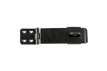 Timco Safety Hasp-Staple Black - 4.5\"