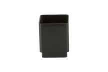 Squarestyle Downpipe Connector Black