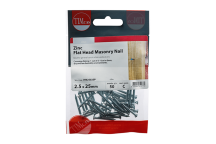 Timco Masonry Nails Zinc - 2.5 X 25mm (100pcs)