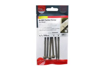 Timco Timber Screws Hex Flange Head Exterior Green - 6.7 x 100mm (6pcs)