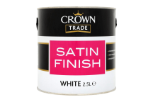 Crown Satin Finish Brilliant White - 2.5L