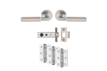 Belas Ultimate Door Pack - Satin Nickel/ Polished Chrome