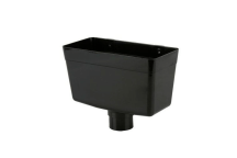 Roundstyle Downpipe Rainwater Head Black