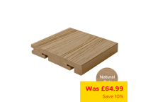 HD Deck Dual Bullnose Edging - Natural Oak