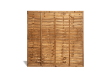 Overlap Fence Panel - 1.83 x 1.83m (6 x 6\') Brown