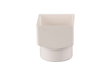 Squarestyle Square To Round Adaptor White