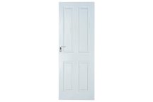 White Grained 4 Panel Moulded Door - W2\'6\" x H6\'6\"