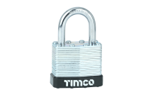 Timco Laminated Steel Padlock - 40mm