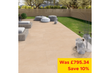 Porcelain Patio Pack Tuscany Beige  - 900 x 600mm / 22.1sqm