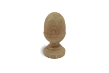 Treated Acorn Post Finial Green -  75mm