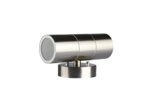 Up & Down Wall Light Body Only - Stainless Steel