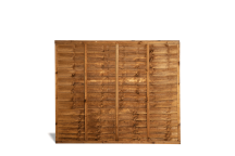 Overlap Fence Panel - 1.83 x 1.525m (6 x 5\') Brown