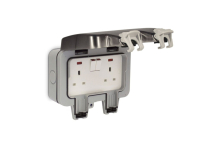 IP66 Weatherproof 2 Gang DP Socket