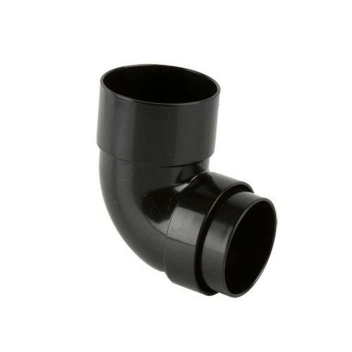 Roundstyle Downpipe Bend -  92½° Black