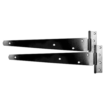 Timco Medium Tee Hinge Pair Black - 16\"