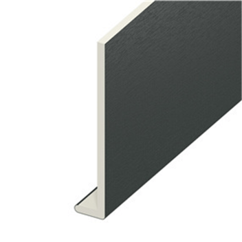 uPVC Square Capping Fascia Board  9 x 228 x 5000mm - Anthracite Grey