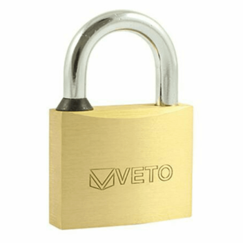 Timco Veto Brass Padlock - 60mm