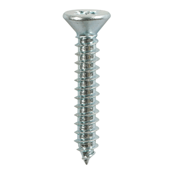 Timco Self-Tapping Countersunk Silver Screws - 8 x 1\" (18pcs)