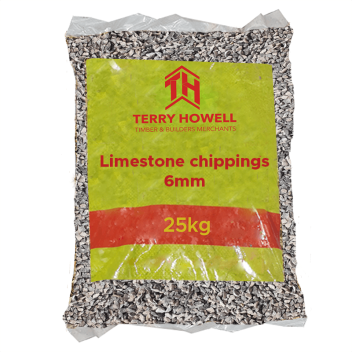 Limestone Chippings  6mm - 25kg