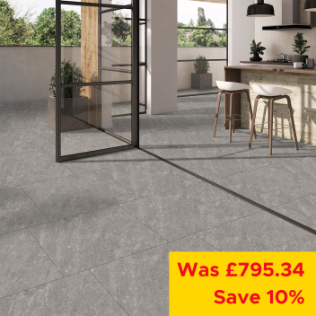 Porcelain Patio Pack Flint Grey - 900 x 600mm / 22.1sqm