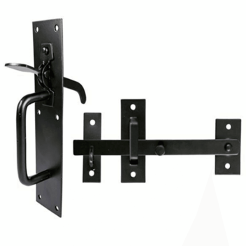 Timco Medium Suffolk Latch Black - 45 x 205mm