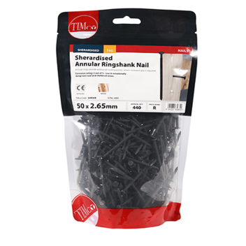 Timco Annular Ringshank Nails Sherardised - 50 x 2.65mm (1kg)