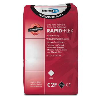 Bond It Rapid Flex Tile Adhesive 20kg - Grey