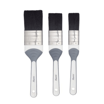 Harris Essentials Gloss Flat Brush Set - 3pcs