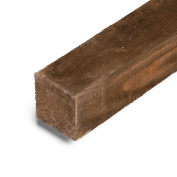 100 x 100mm (4 x 4\") Treated Timber Fence Post 3.6m Brown