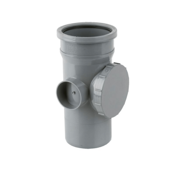 Industrial Single Socket Access Pipe Grey