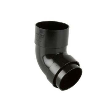 Roundstyle Offset Downpipe Bend - 112½° Black