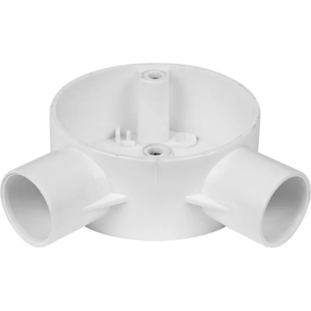 20mm Conduit Angle Terminal - White