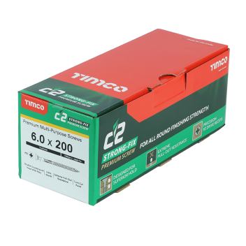 Timco C2 Multi-Purpose Premium Screws - 6.0 x 200mm (100pcs)