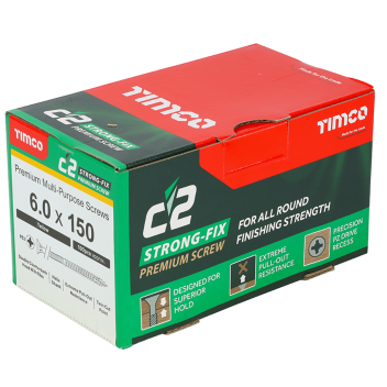 Timco C2 Multi-Purpose Premium Screws - 6.0 x 150mm (100pcs)