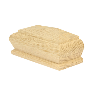 Internal 125mm Oak Pyramid Newel Half Cap