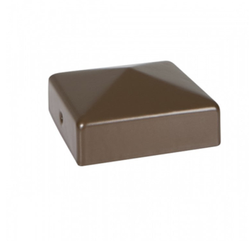 Durapost Post Cap with Bracket Sepia Brown - 75mm