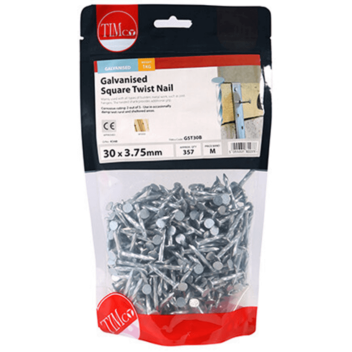 Timco Square Twist Nails Galvanised - 30 x 3.75mm (1kg)