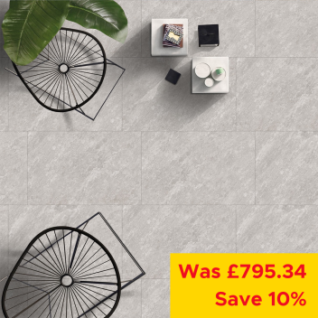 Porcelain Patio Pack Ash Grey - 900 x 600mm / 22.1sqm