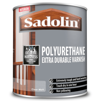 Sadolin Polyurethane Extra Durable Matt Varnish Clear - 1L