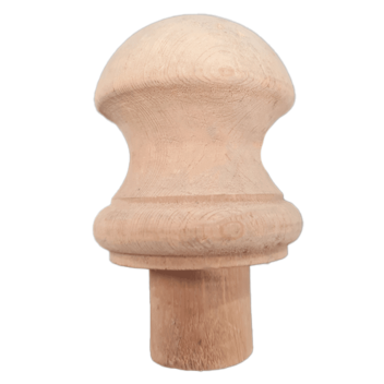 Internal Pine Half Muchroom Newel Cap