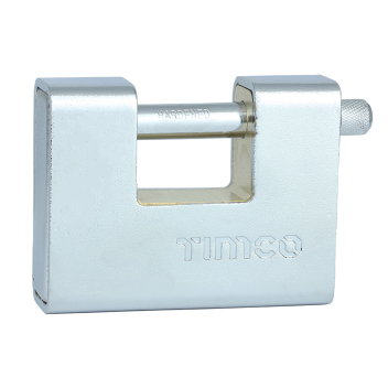 Timco Armoured Rectangular Padlock - 90mm