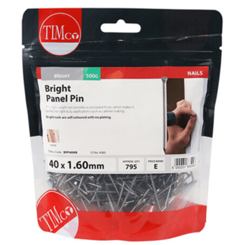 Timco Panel Pins Bright - 40 x 1.6mm (0.5kg)