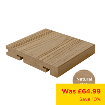 HD Deck Dual Bullnose Edging - Natural Oak