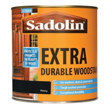 Sadolin Extra Durable Woodstain Ebony - 1L