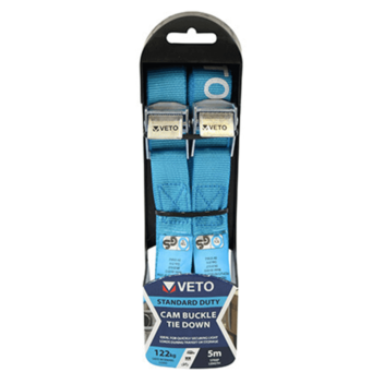 Timco Cam Buckle Tie Downs S.D - 25mm x 5m(2pcs)