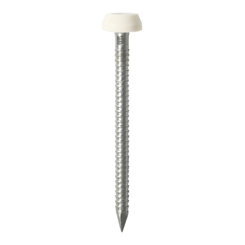 Timco Polymer Headed Pins A4 Stainless Steel White - 40mm (250pcs)