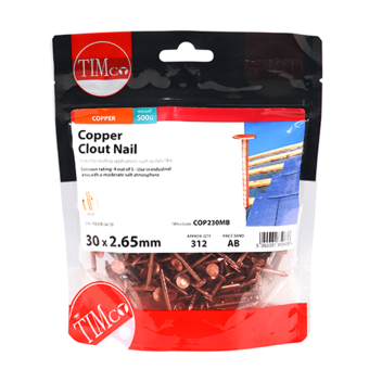 Timco Clout Nails Copper - 30 x 2.65mm (2.5kg)