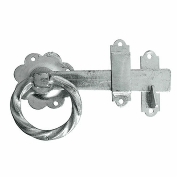 Timco Twisted Ring Gate Latch Galv - 6\"